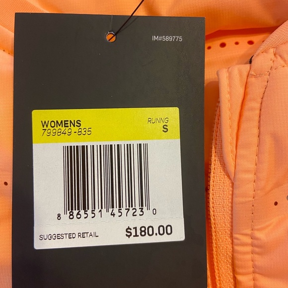 NWT NIKE AEROLOFT 800 DOWN FLASH RUNNING GILET VEST SIZE S (799849 835) orange - Picture 4 of 6